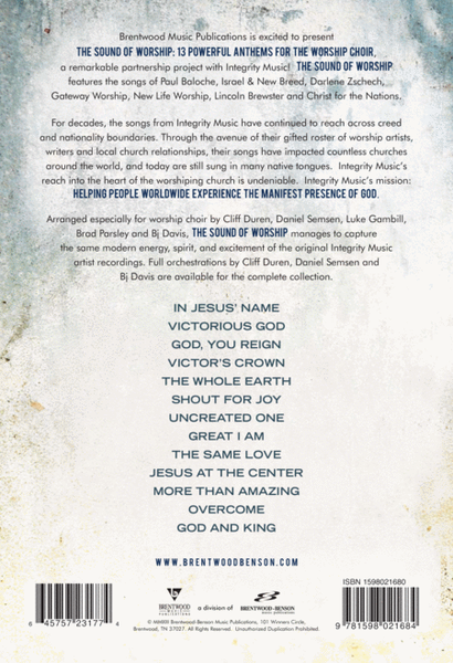 The Sound Of Worship Split Track Accompaniment Cd image number null