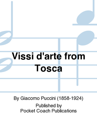 Book cover for Vissi d'arte from Tosca