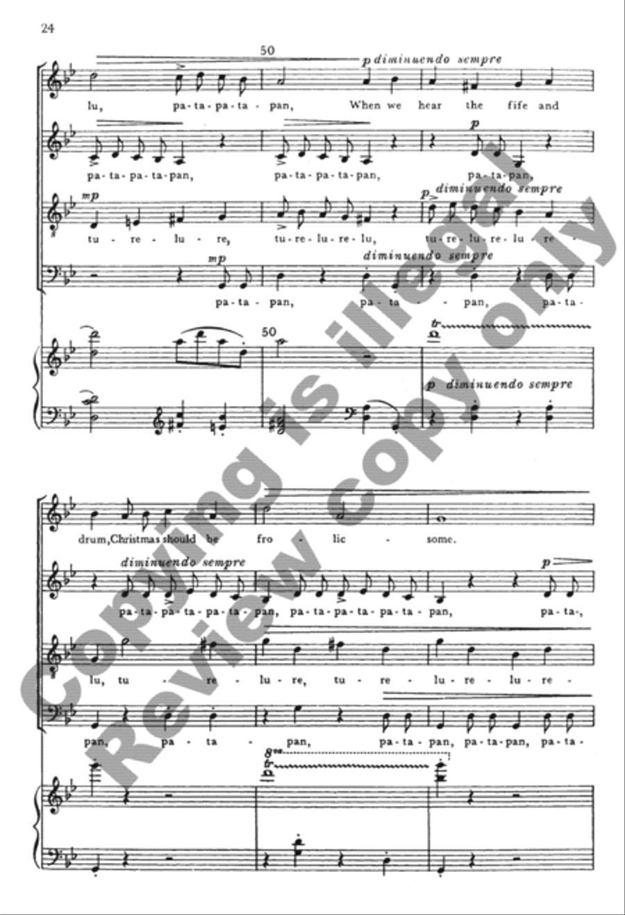 The Seven Joys of Christmas (Choral Score) 4-Part scores gallery preview page 44