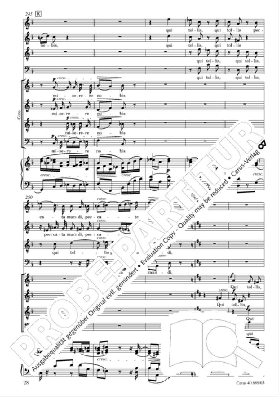 Missa solemnis Missa solemnis 4-Part scores gallery preview page 29