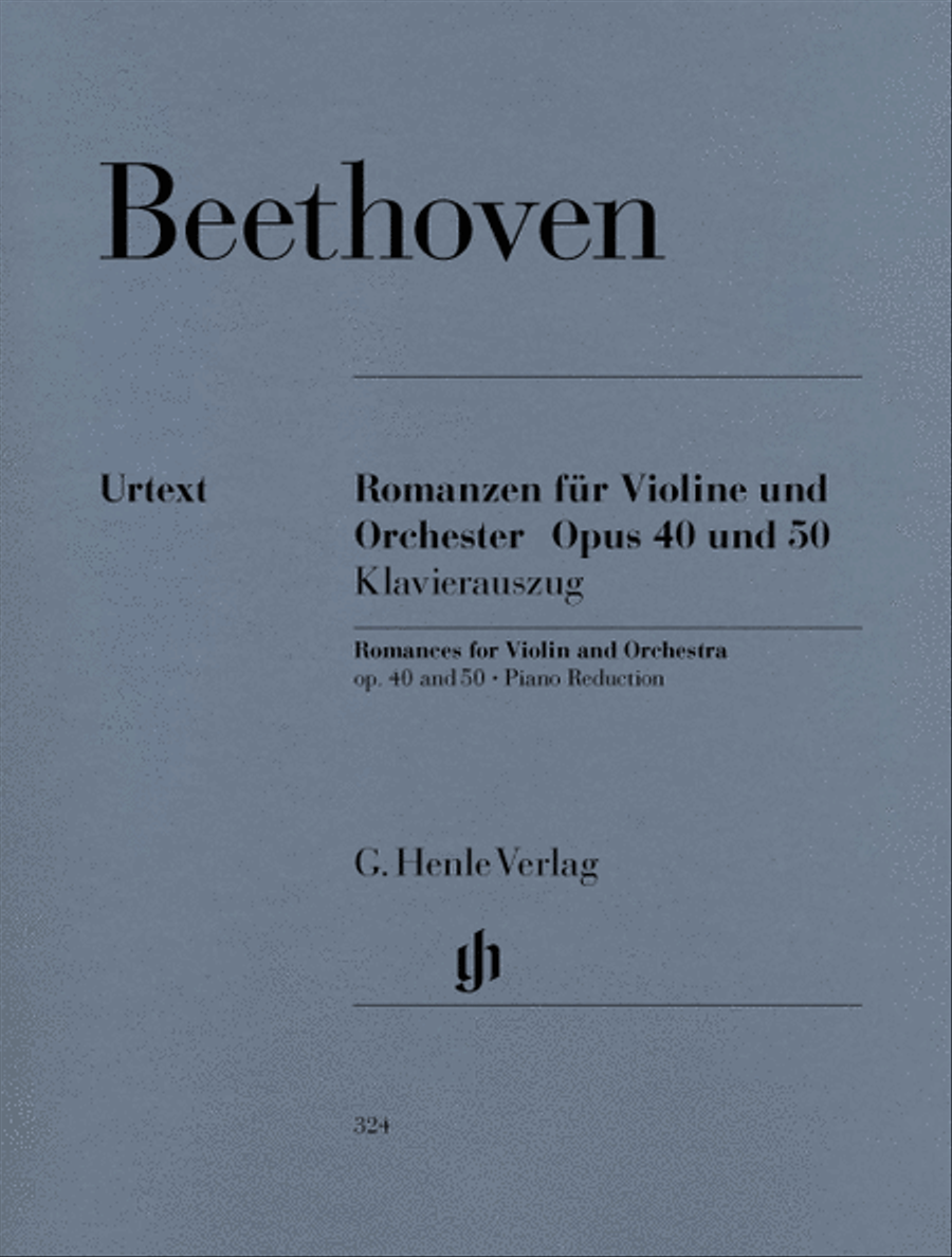 Romances for Violin and Orchestra Op. 40 & 50 in G and F Major Violin Solo scores gallery preview page 1