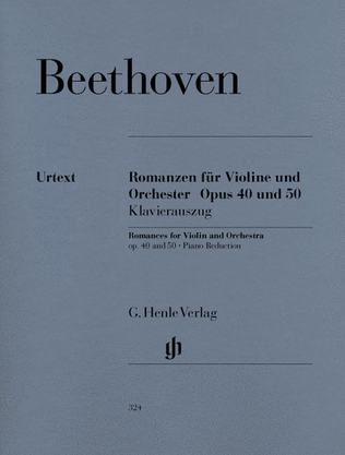 Book cover for Romances for Violin and Orchestra Op. 40 & 50 in G and F Major