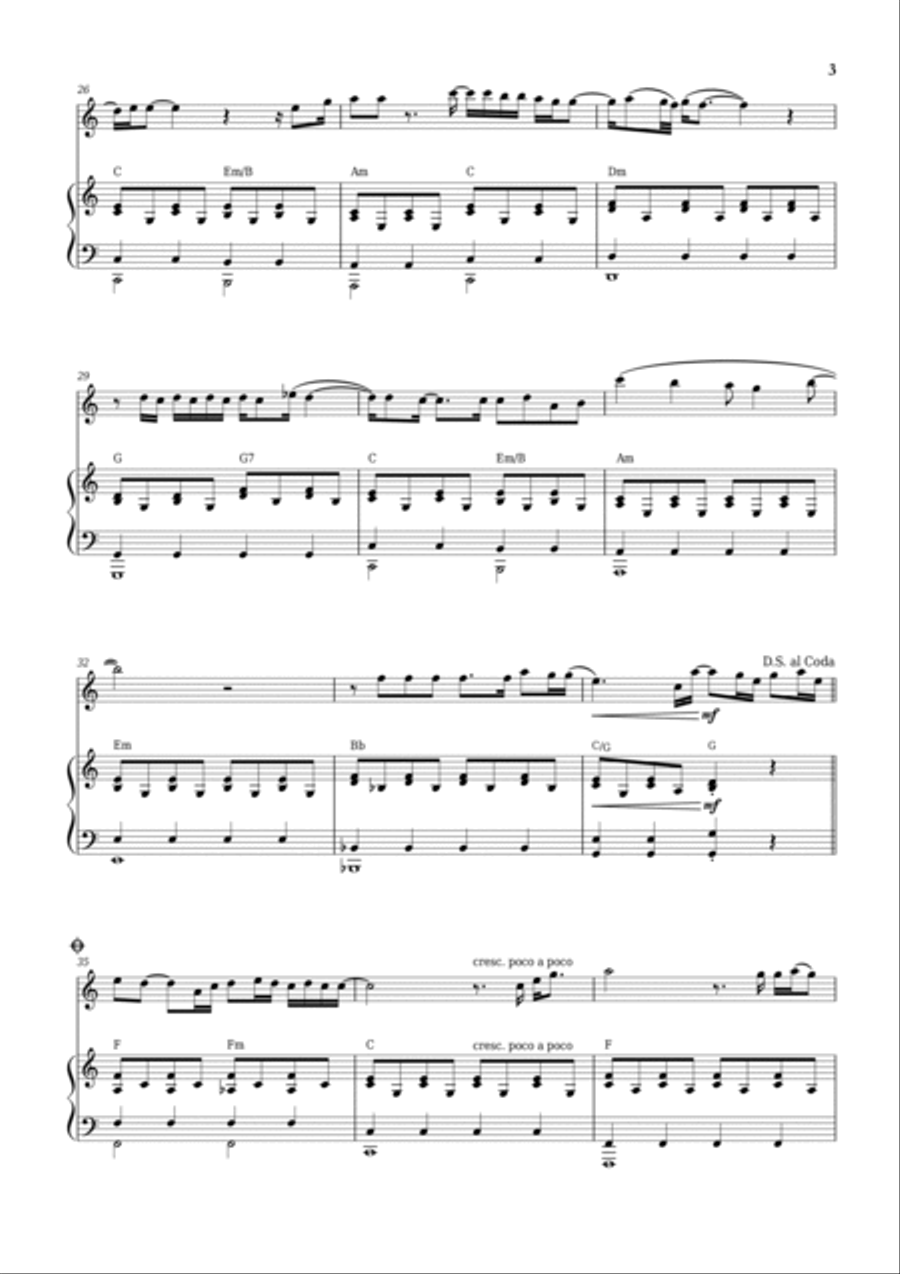 When I Was Your Man Flute Solo scores gallery preview page 3