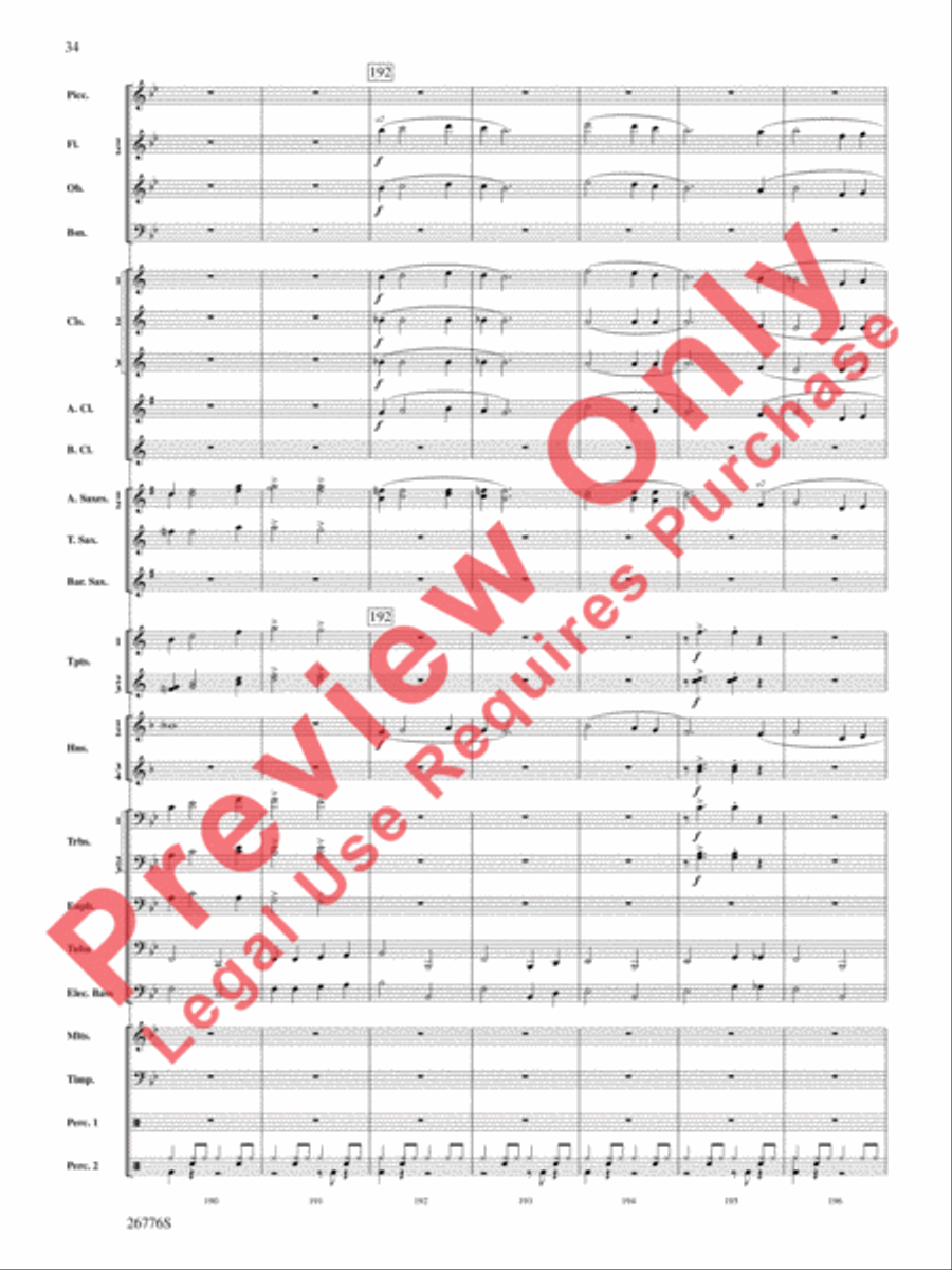 The Music of Disneyland The Music of Disneyland Concert Band scores gallery preview page 35