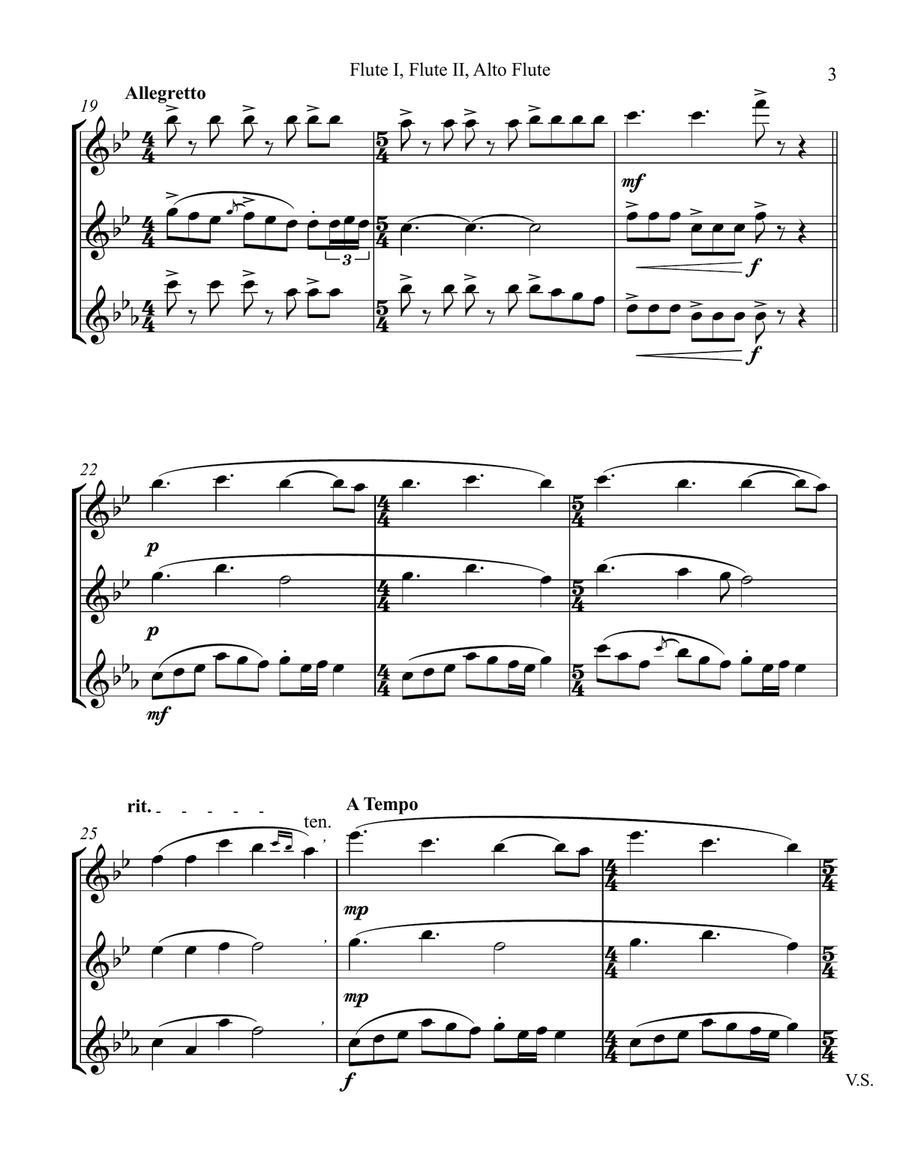 With a Fife and Drum With a Fife and Drum Woodwind Trio scores gallery preview page 3
