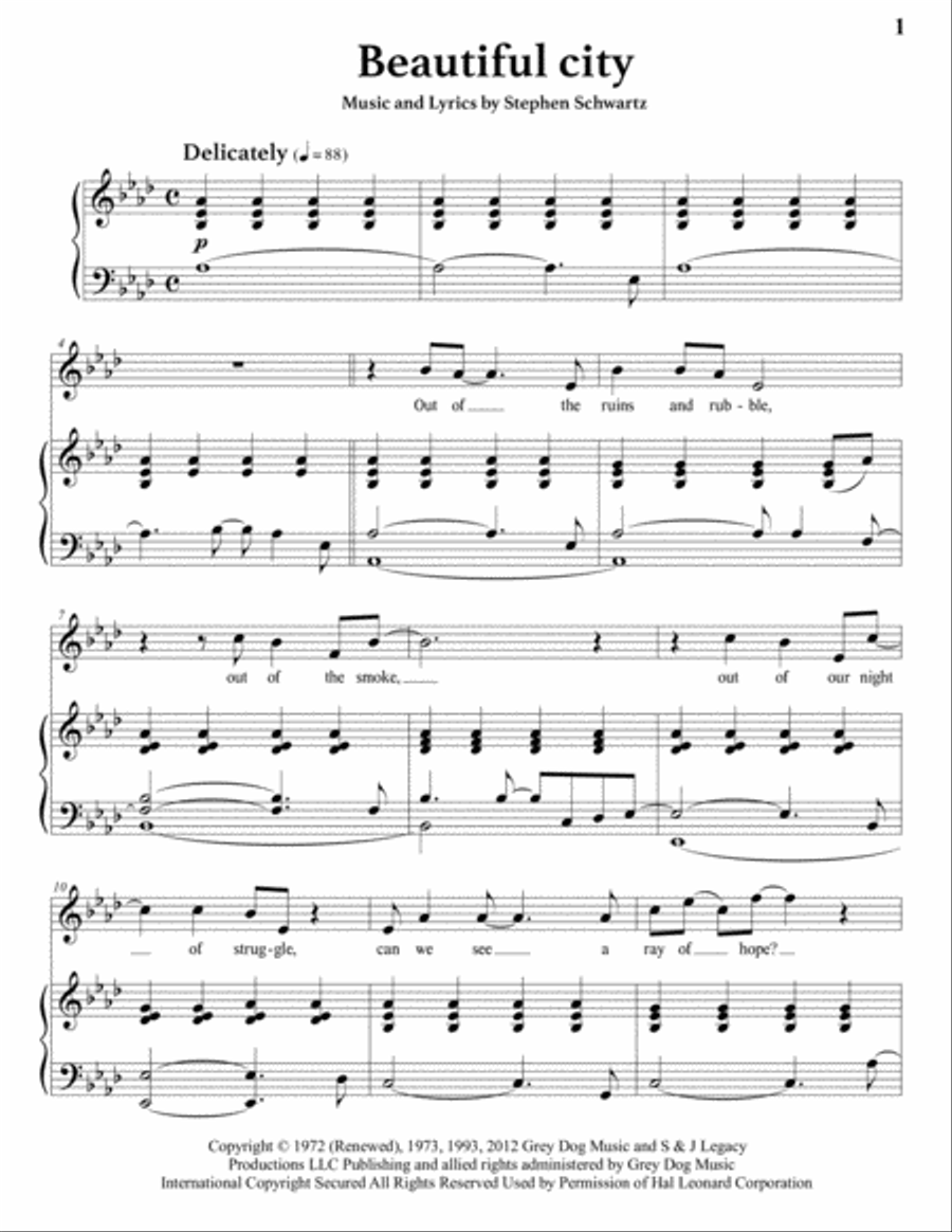 Beautiful City Voice scores gallery preview page 2