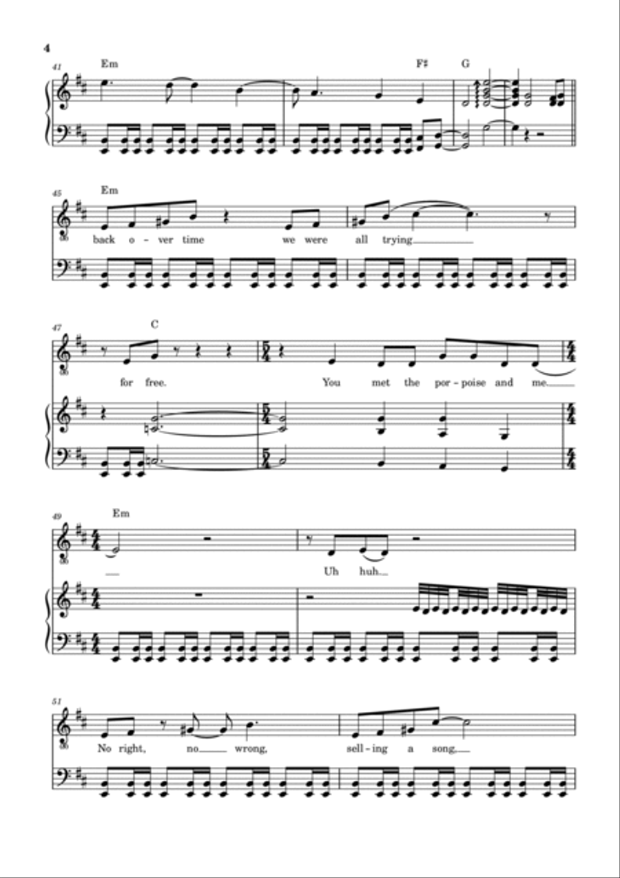 Barracuda Piano, Vocal, Guitar scores gallery preview page 5