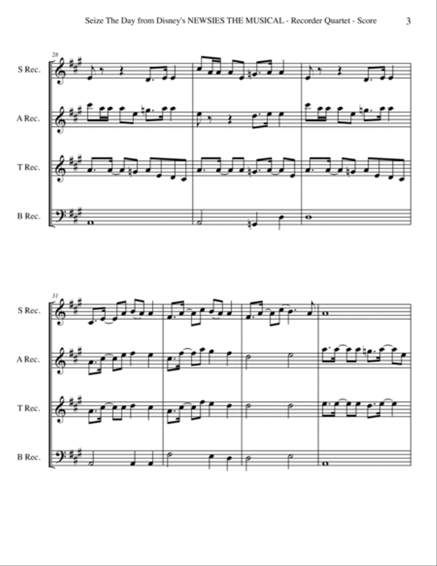 Seize The Day Seize The Day Small Ensemble scores gallery preview page 3
