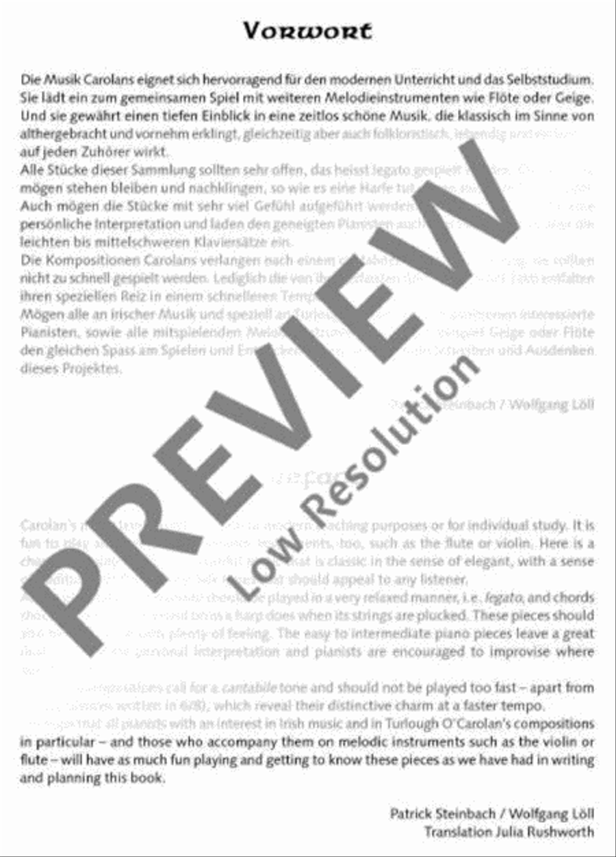 The O'Carolan Book Flute scores gallery preview page 3