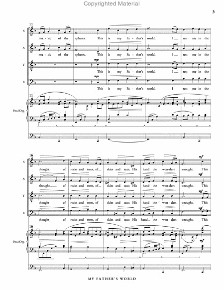 My Father's World (SATB version) image number null