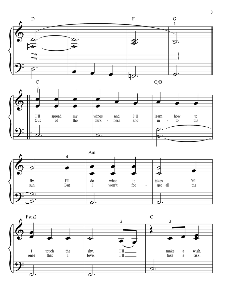 Breakaway Breakaway Easy Piano scores gallery preview page 3