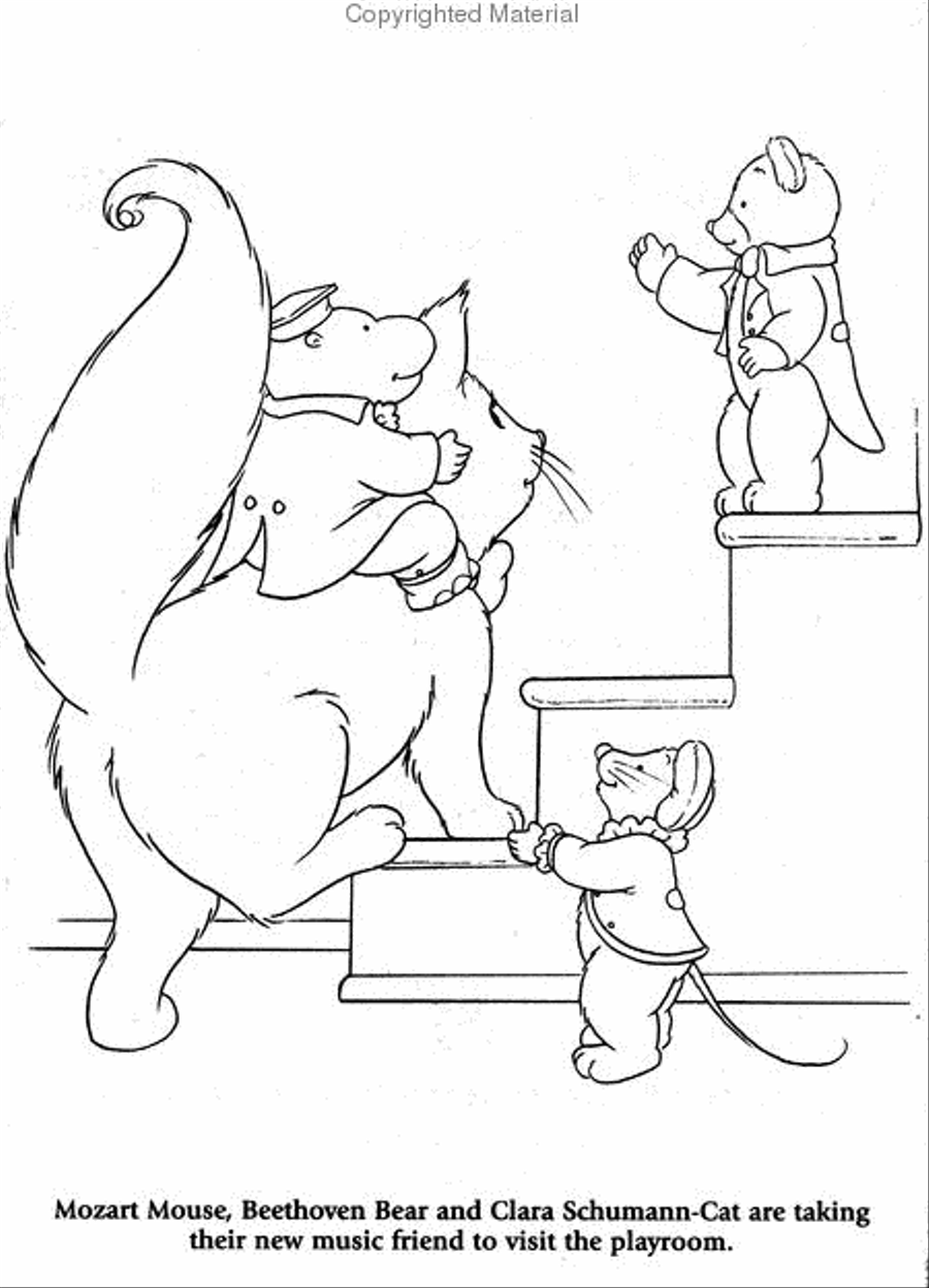 Music for Little Mozarts Coloring Book, Book 3 Piano Method scores gallery preview page 2