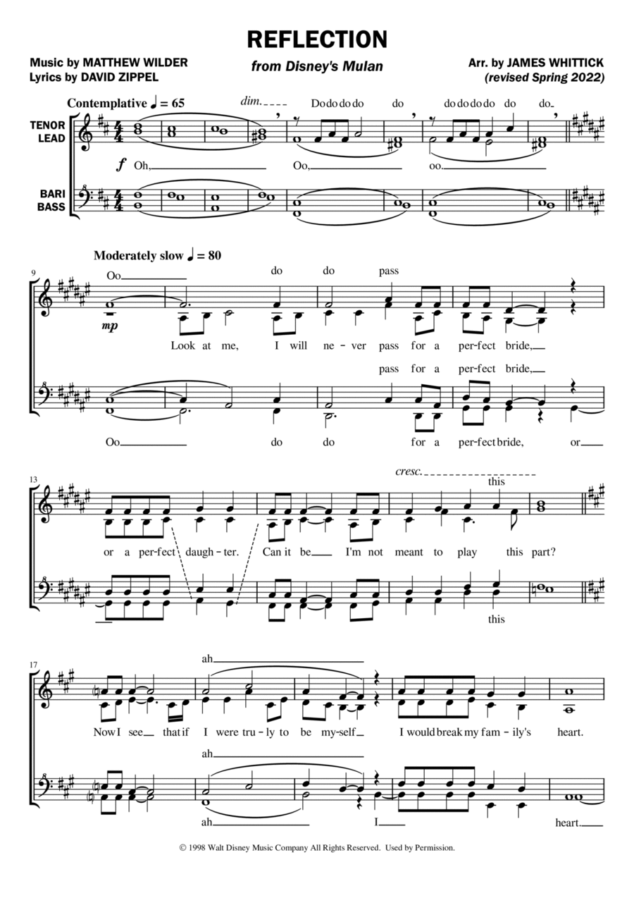 Reflection SSA scores gallery preview page 1