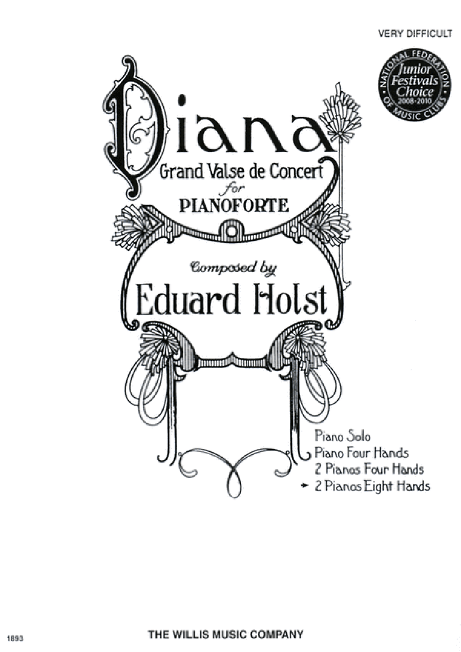 Diana Grande Valse de Concert Piano scores gallery preview page 1