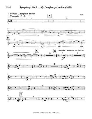 Symphony No. 9 ... My Imaginary London (2013-14) Oboe part 2
