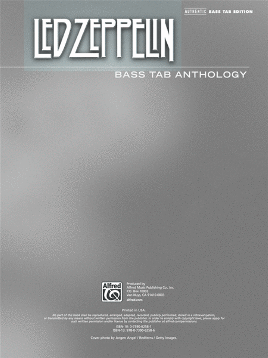 Led Zeppelin -- Bass TAB Anthology Bass Guitar Tablature scores gallery preview page 2