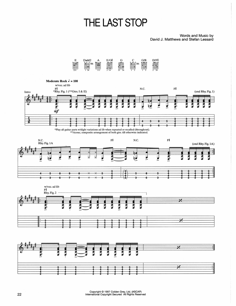 The Last Stop Acoustic Guitar scores gallery preview page 1