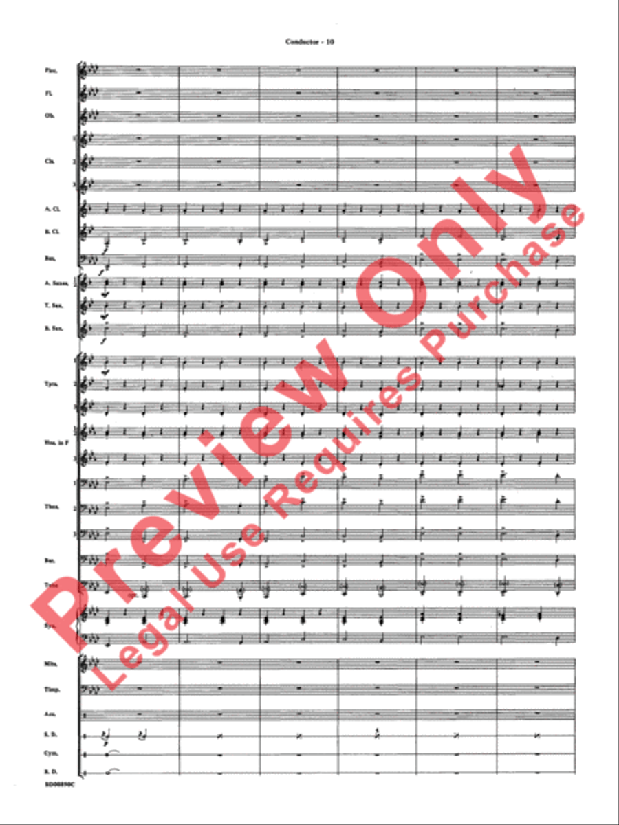 Holiday Emblem Concert Band scores gallery preview page 13