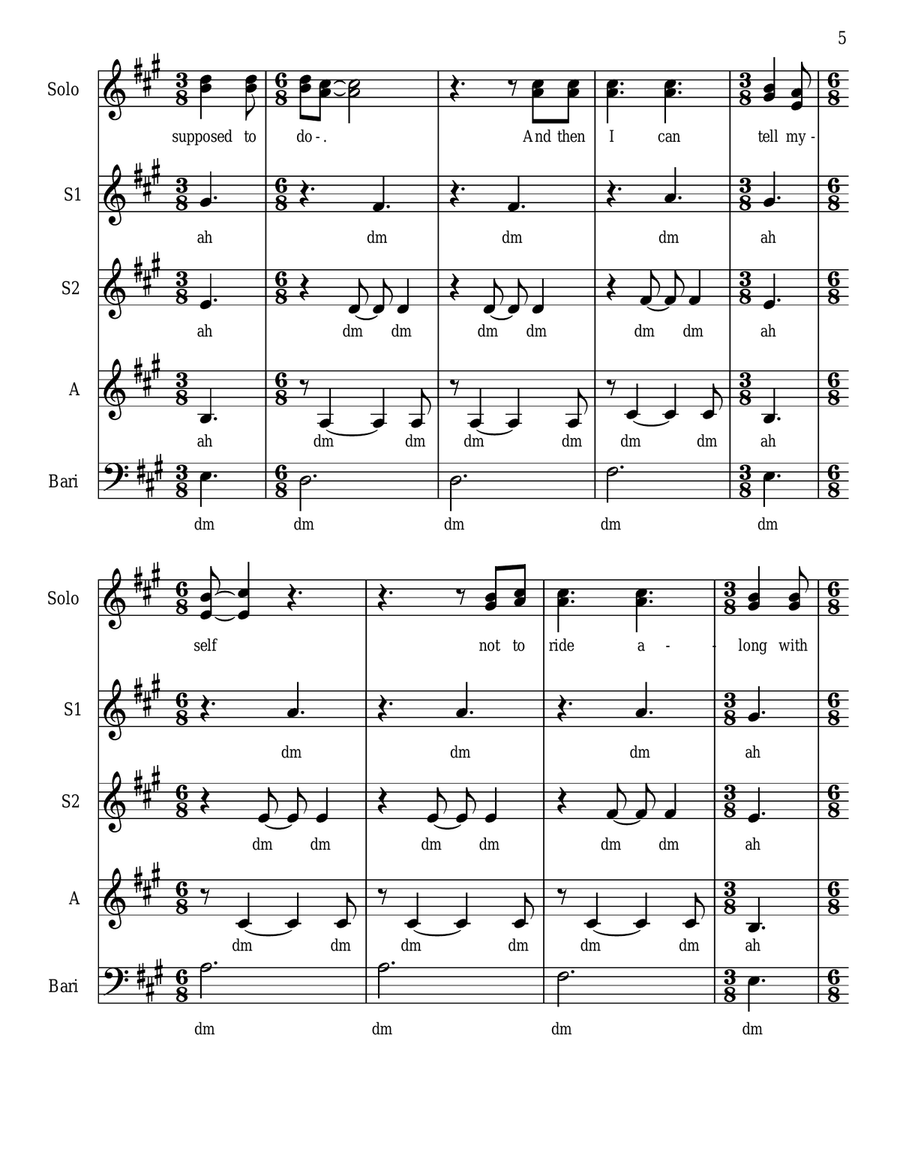 The Night We Met The Night We Met 3-Part scores gallery preview page 5