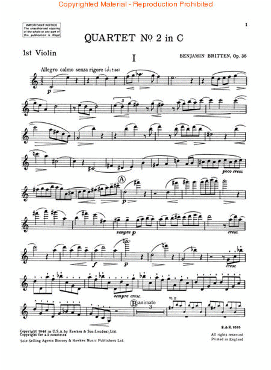 String Quartet No. 2, Op. 36 String Quartet scores gallery preview page 2