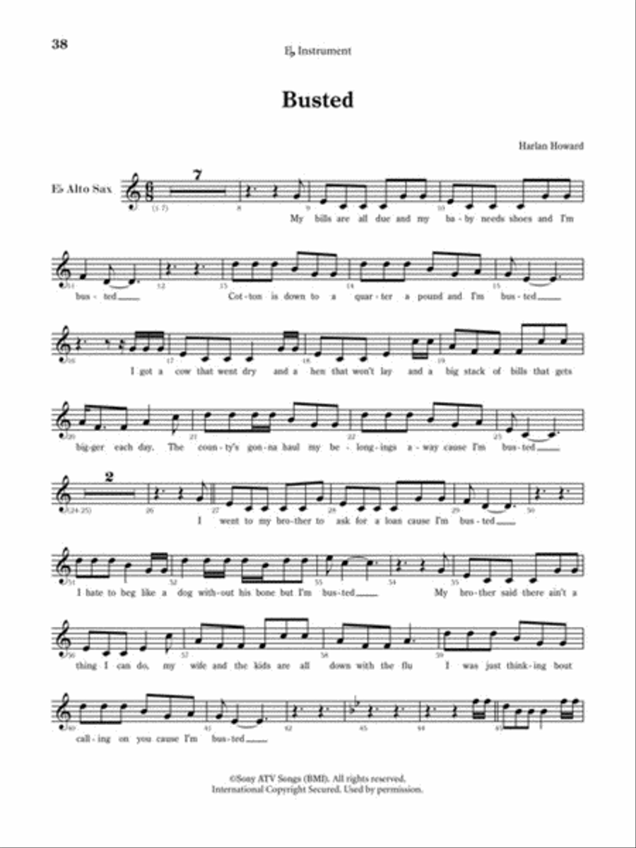 Boots Randolph – Nashville Classics Tenor Saxophone scores gallery preview page 4