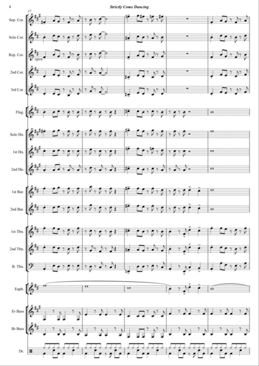 Strictly Come Dancing Brass Band scores gallery preview page 5