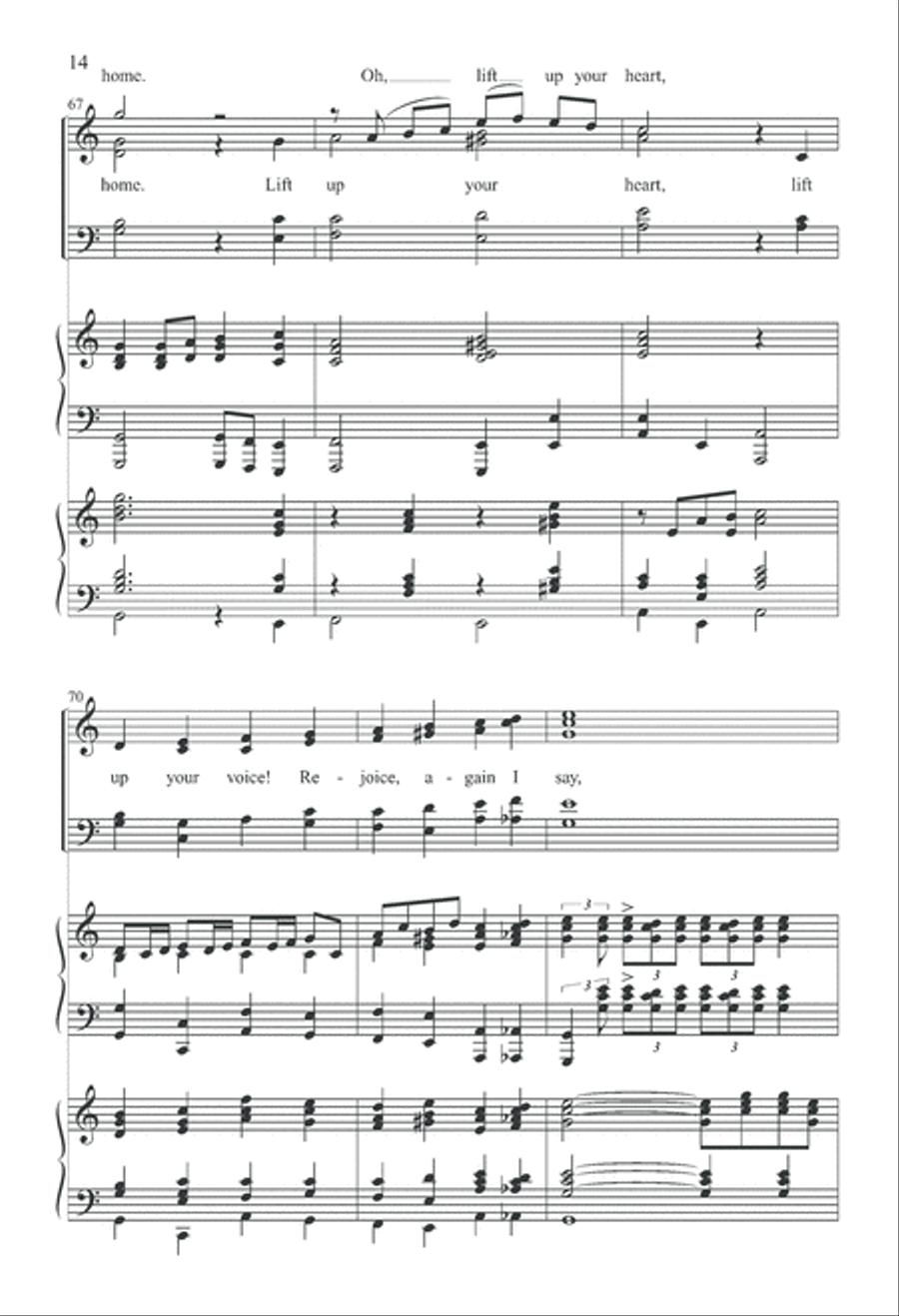 Rejoice, the Lord Is King 4-Part scores gallery preview page 14