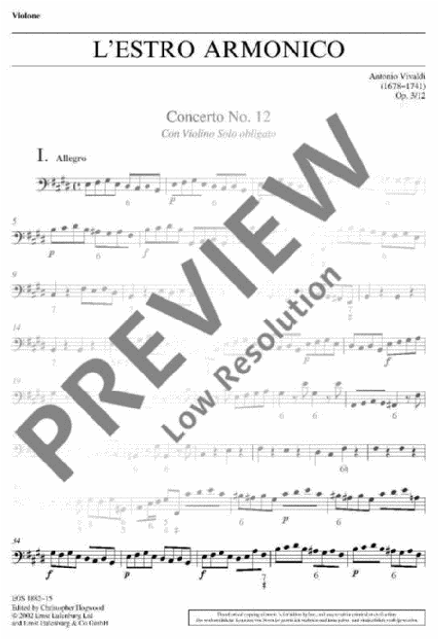 L'Estro Armonico Double Bass scores gallery preview page 2