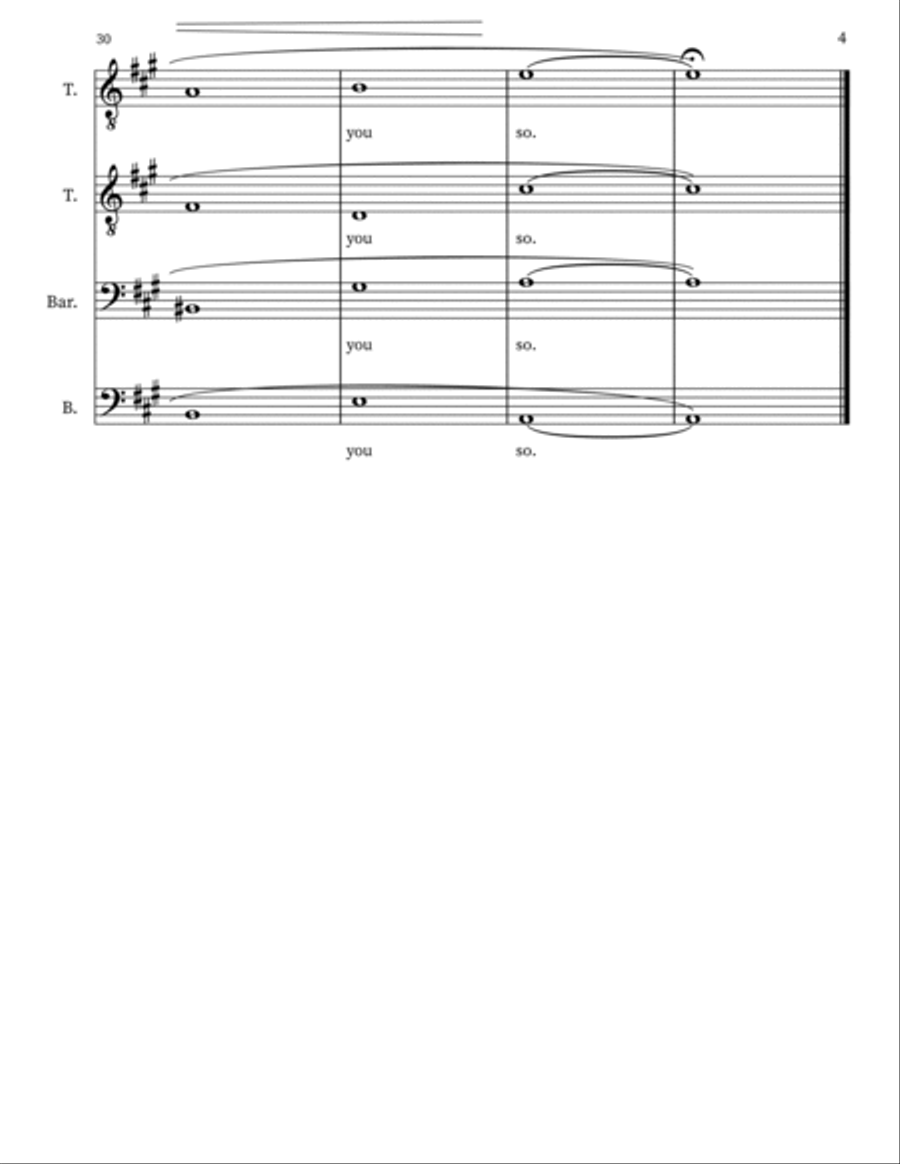 I Love You So TTBB scores gallery preview page 4