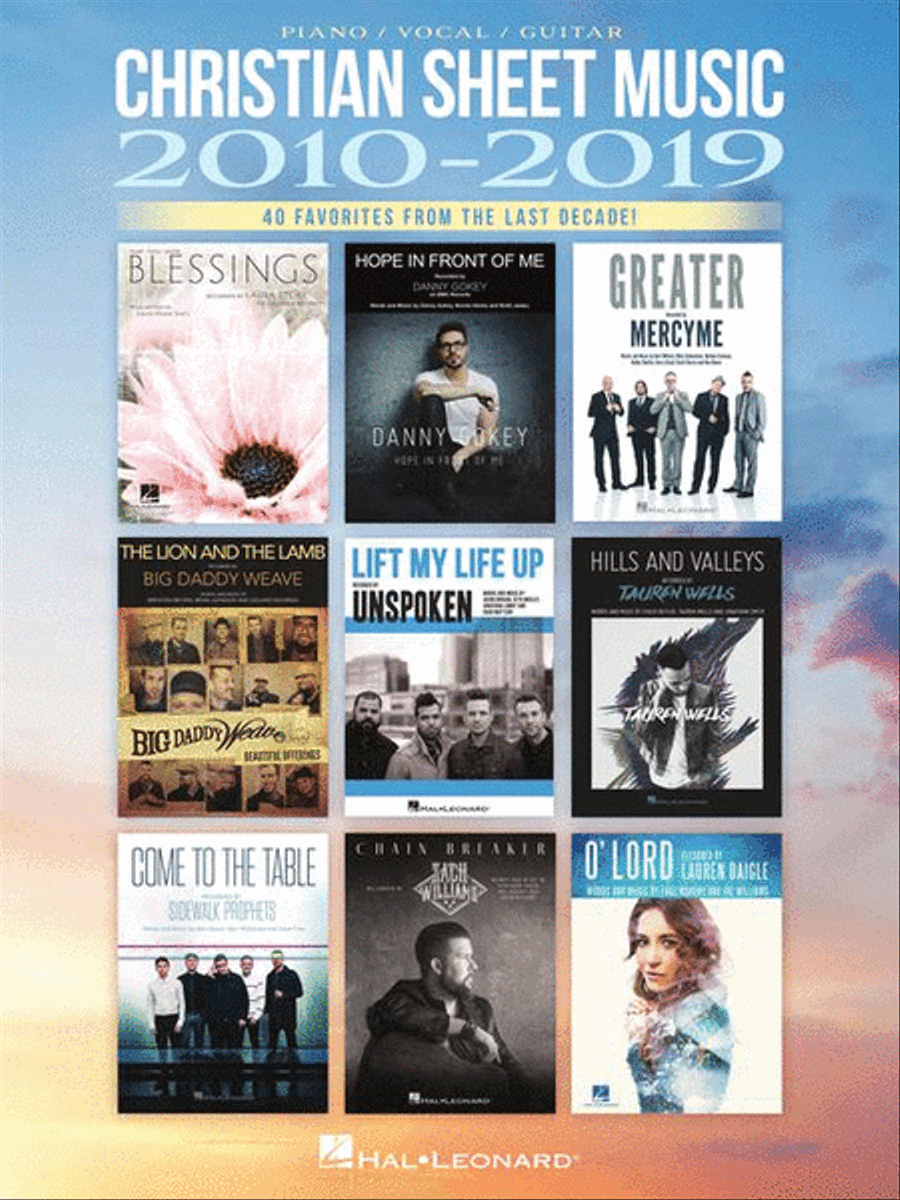 Christian Sheet Music 2010-2019 Piano, Vocal, Guitar scores gallery preview page 2