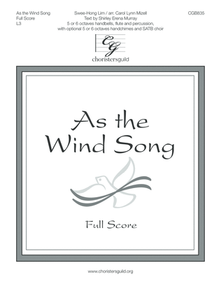 Book cover for As the Wind Song - Full Score