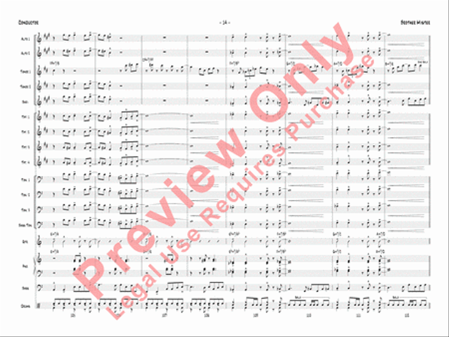 Brother Mister Jazz Ensemble scores gallery preview page 17