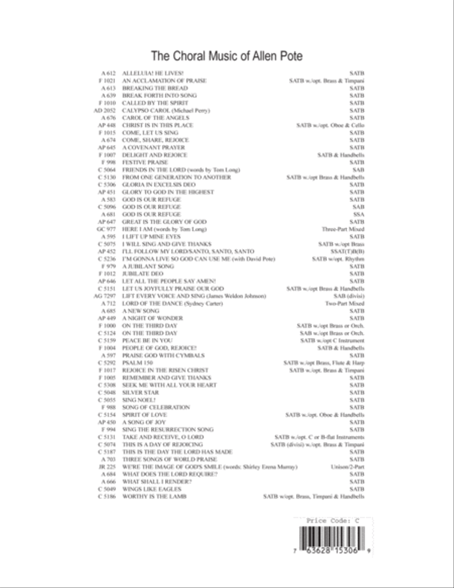 Gloria in Excelsis Deo - SATB 4-Part scores gallery preview page 12
