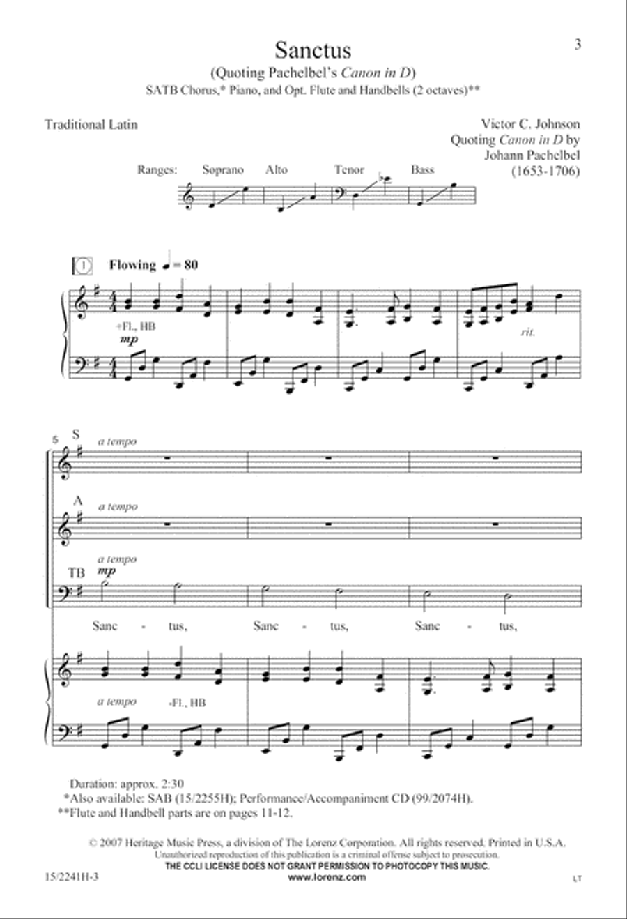Sanctus 4-Part scores gallery preview page 4