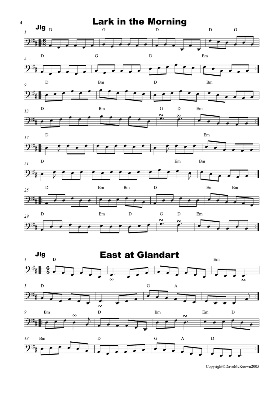 Irish Dance Music Vol.1 for Cello; 40 Jigs, Reels, Hornpipes and more.... Cello Solo scores gallery preview page 4