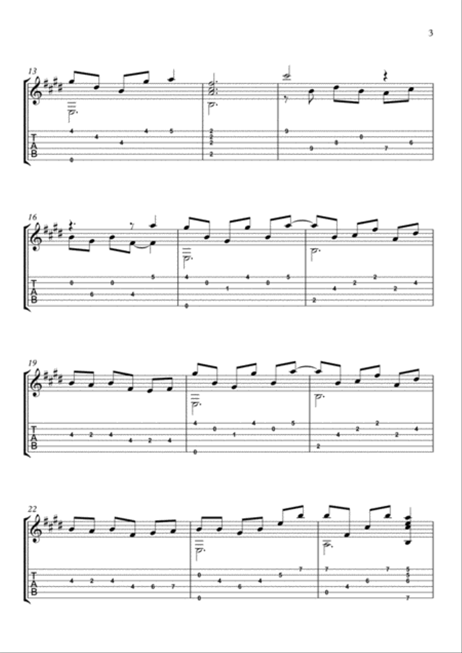 Manzana en la nieve (apple in the snow) Electric Guitar scores gallery preview page 3