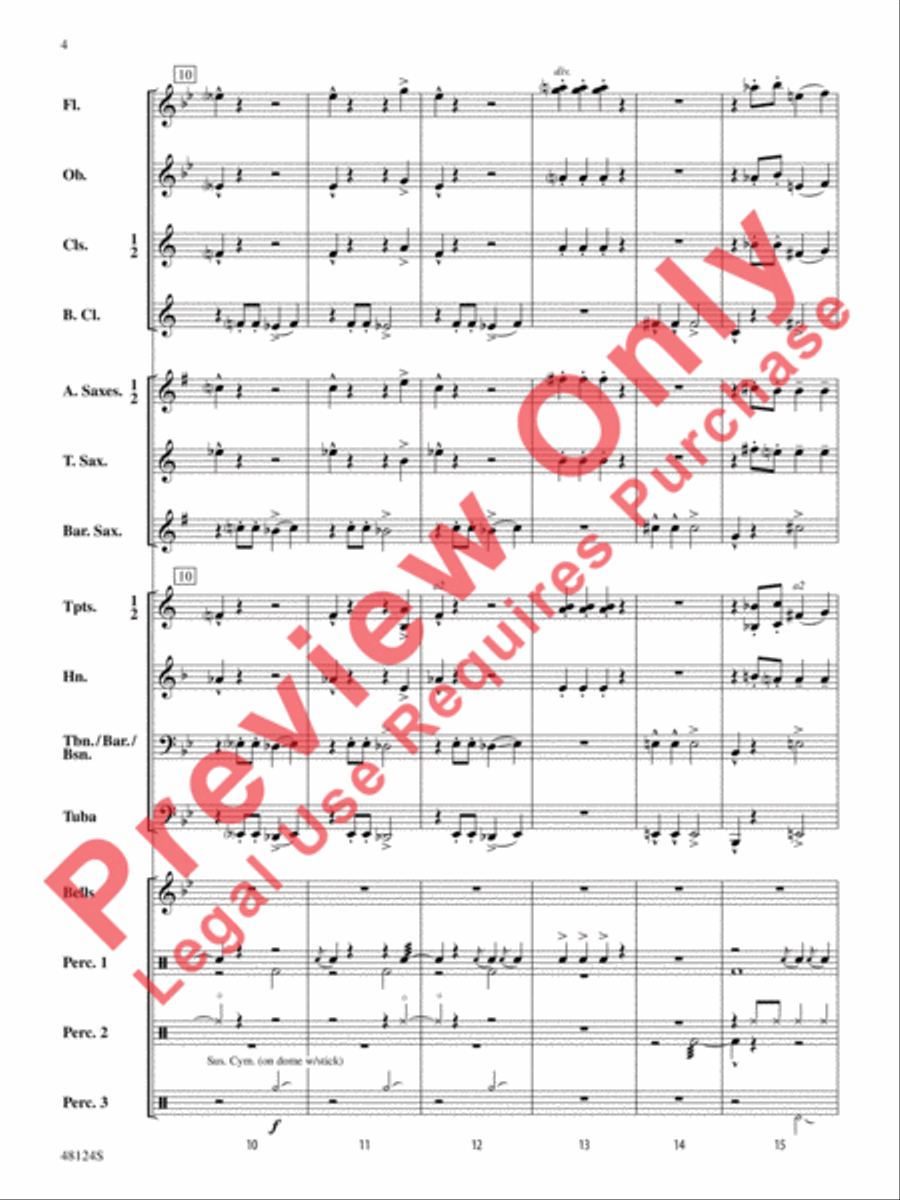 Tin Man Does the Iron City Concert Band scores gallery preview page 5