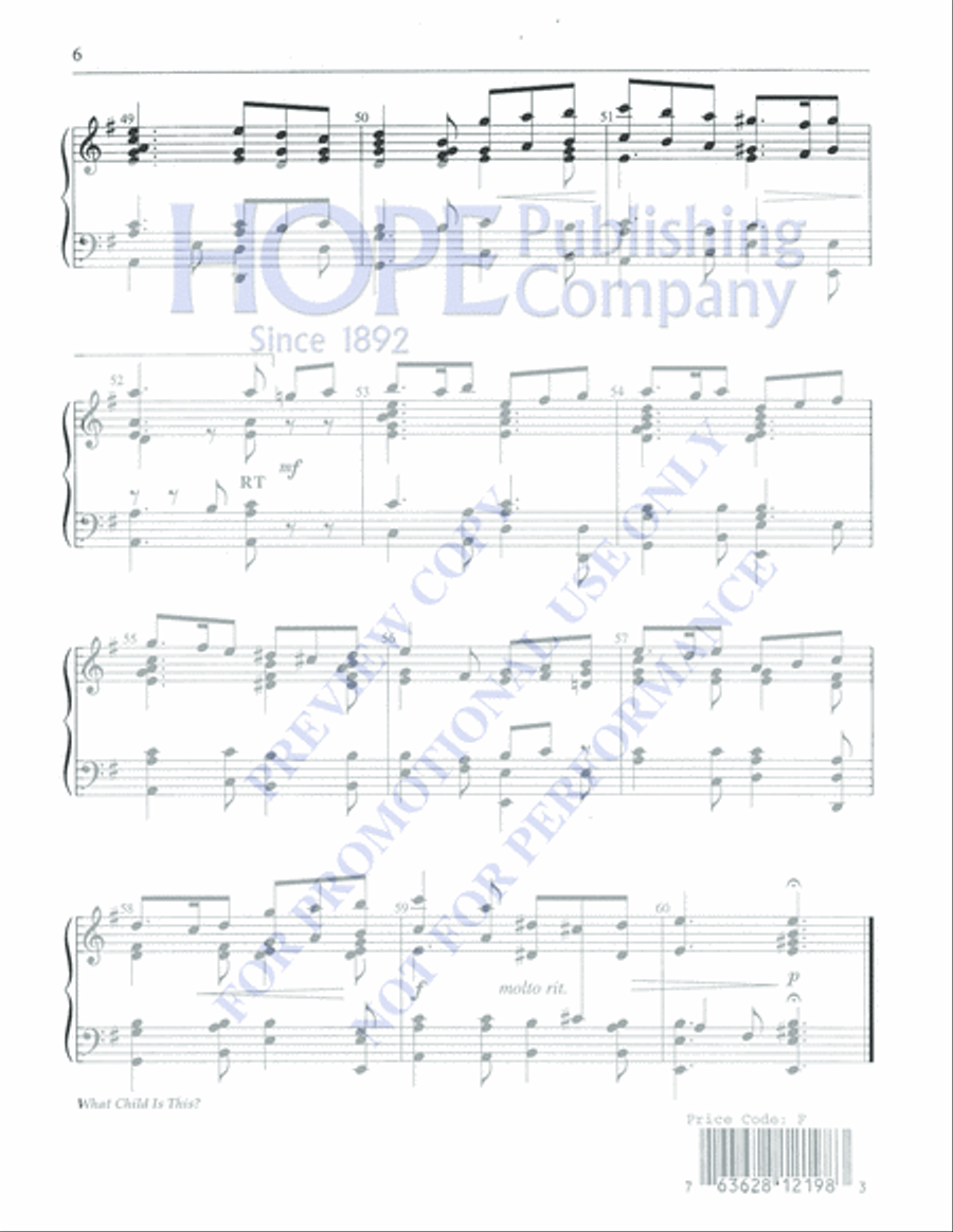 What Child is This? 5-Octaves scores gallery preview page 6