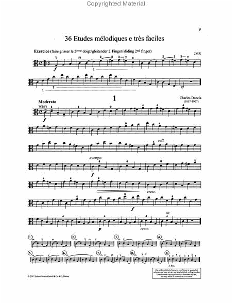36 Melodious and Easy Studies Op. 84 Viola Solo scores gallery preview page 2
