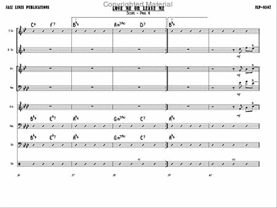 Love Me Or Leave Me Jazz Ensemble scores gallery preview page 7