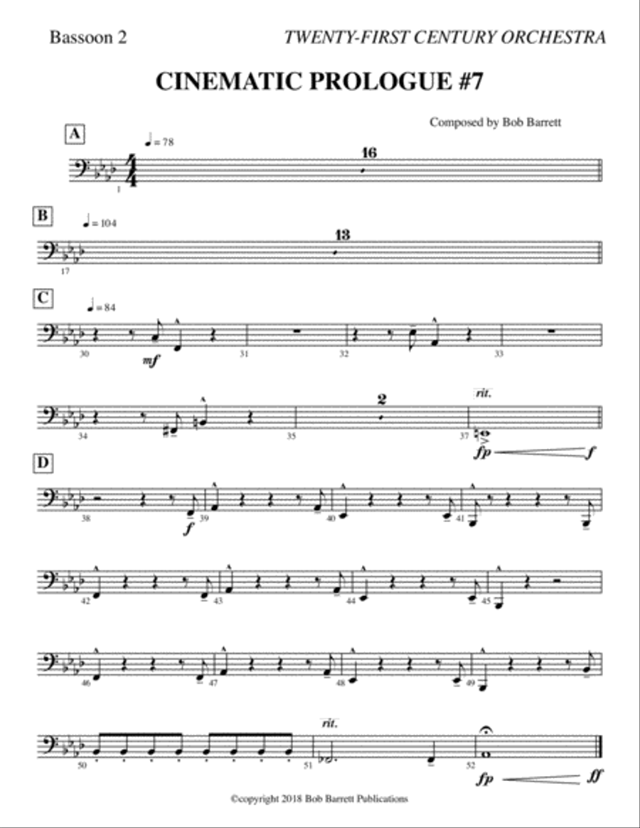 CINEMATIC PROLOGU #7 Full Orchestra scores gallery preview page 6