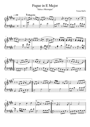 Fugue N.1 Op nº 4 in E Major