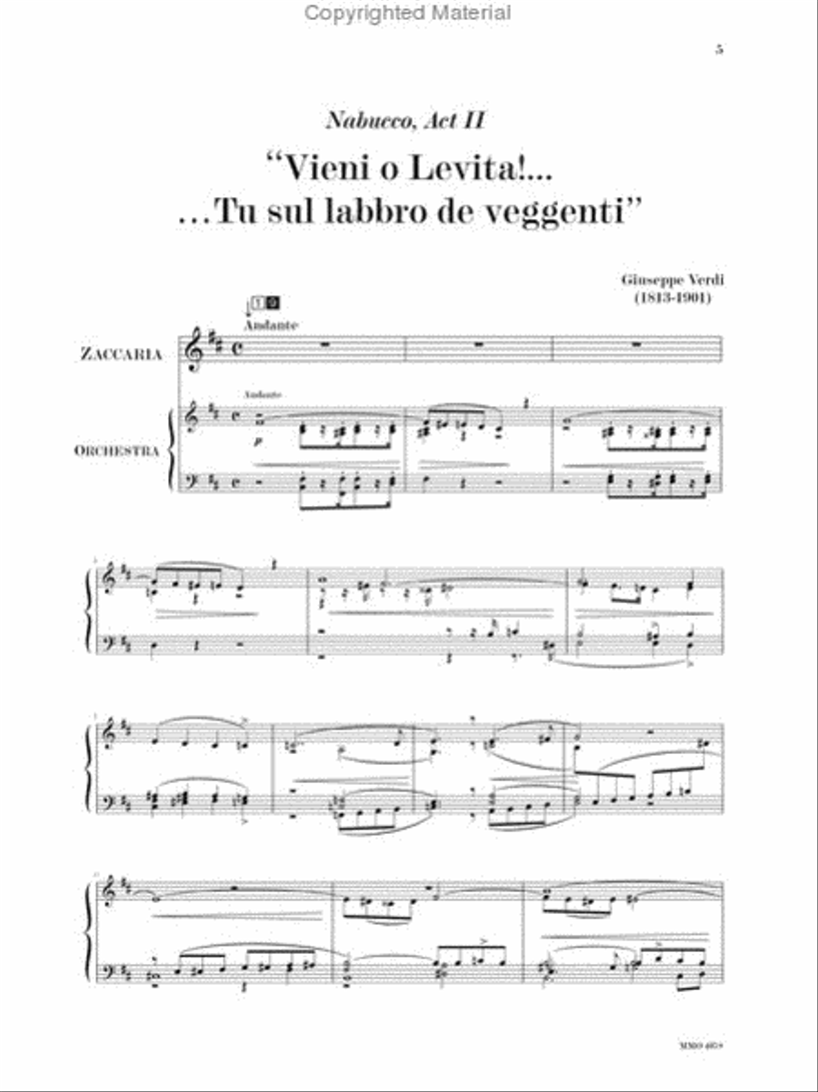 Verdi - Bass-Baritone Arias with Orchestra Voice Solo scores gallery preview page 2