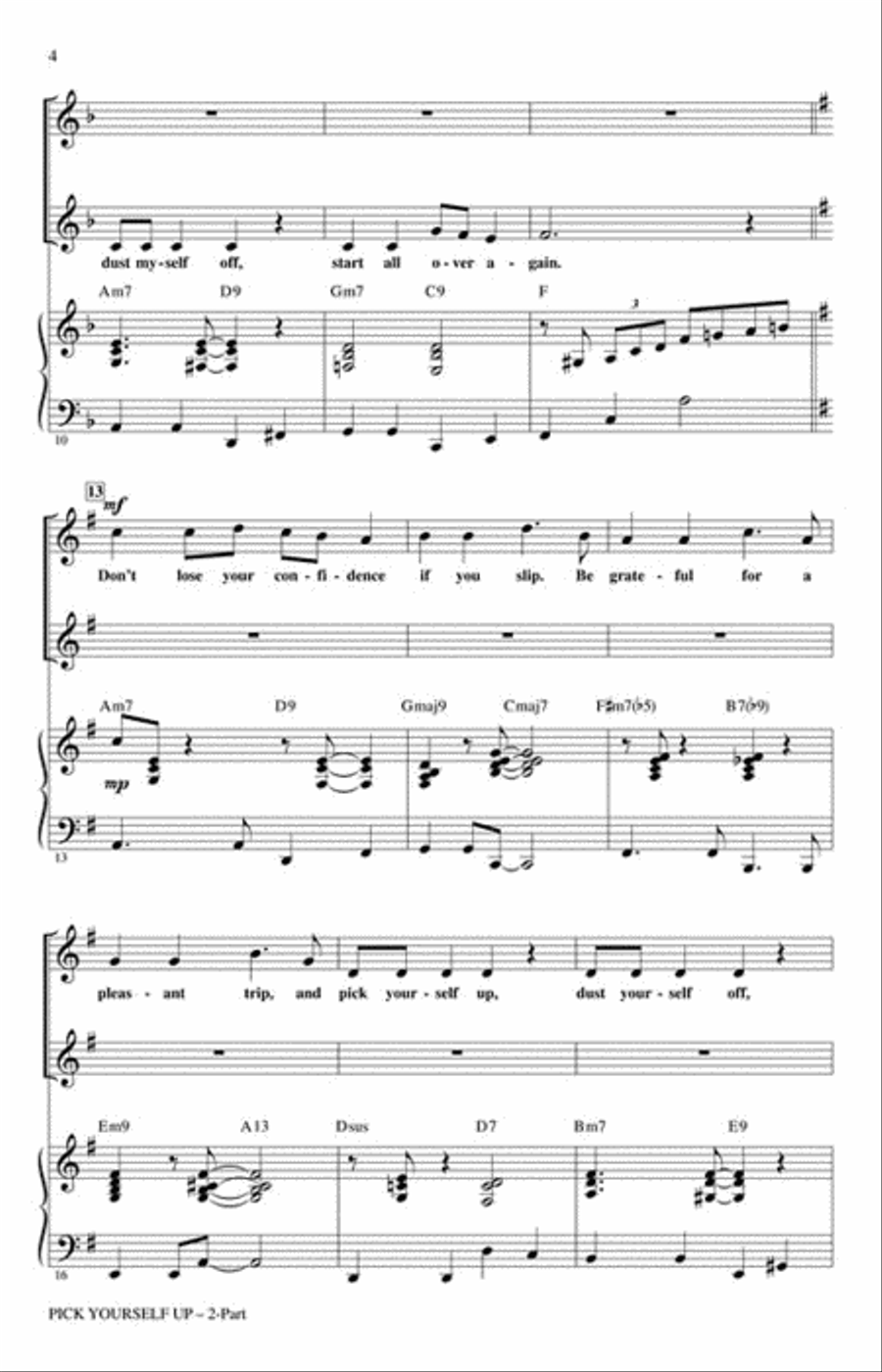 Pick Yourself Up 2-Part scores gallery preview page 3
