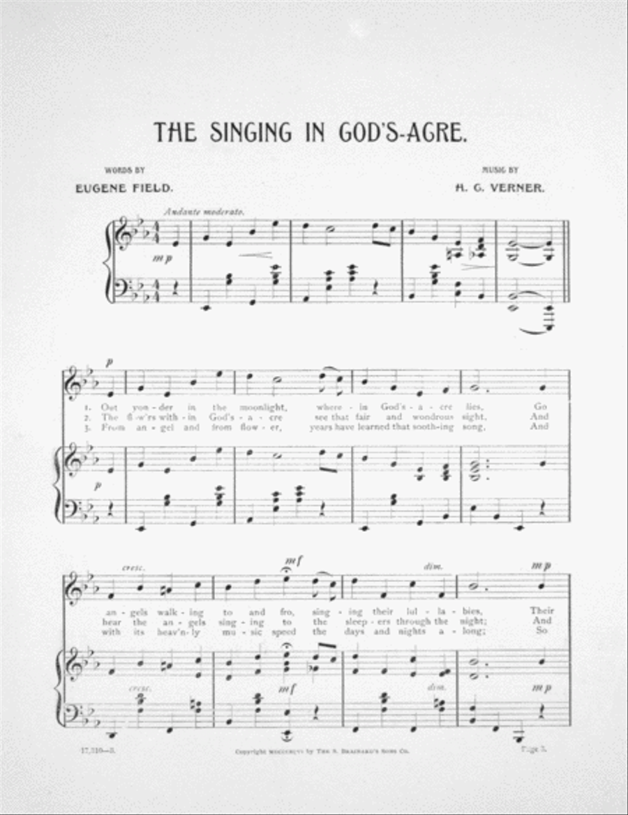 The Singing in God's Acre Voice scores gallery preview page 2