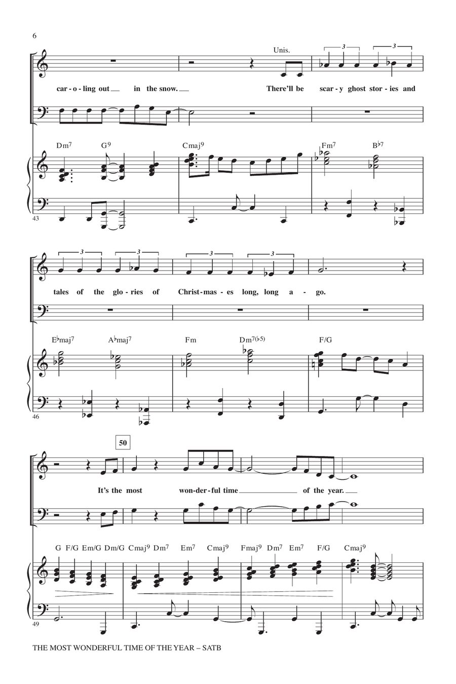 The Most Wonderful Time Of The Year 4-Part scores gallery preview page 5