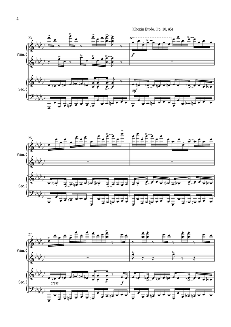 Boogie Cat 1 Piano, 4-Hands scores gallery preview page 5