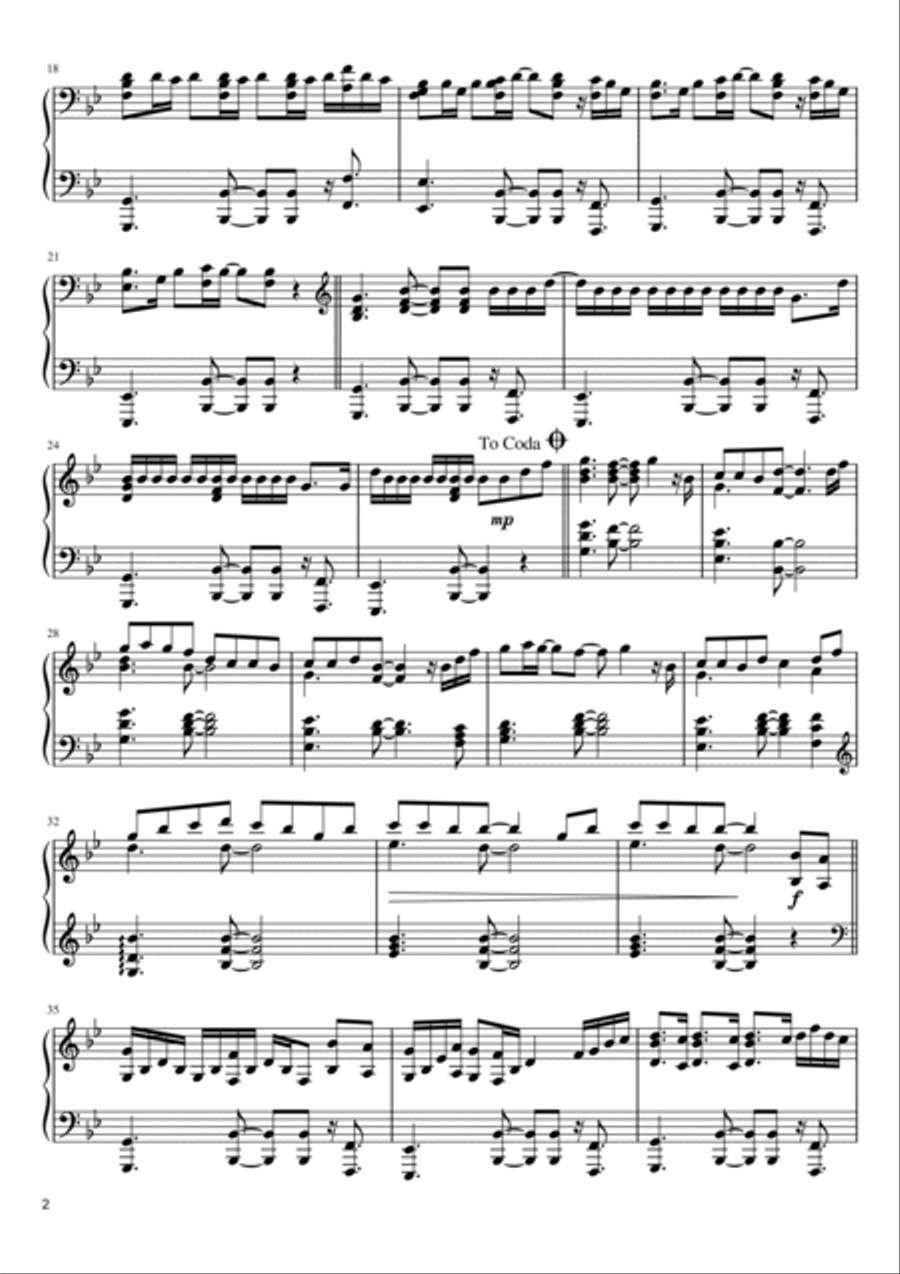 See You Again Piano Solo scores gallery preview page 2