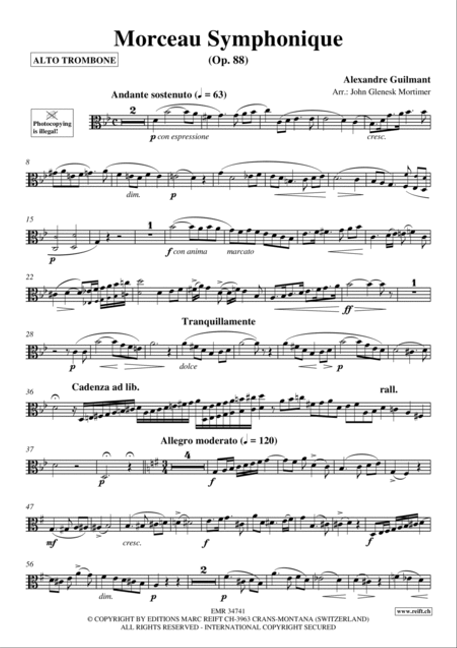 Morceau Symphonique Piano Accompaniment scores gallery preview page 2