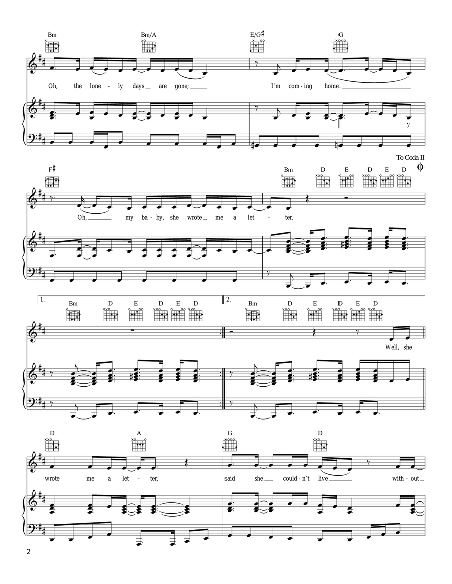 The Letter The Letter Acoustic Guitar scores gallery preview page 2